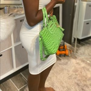 Mini Asher Brahmin Melbourne purse with matching card wallet